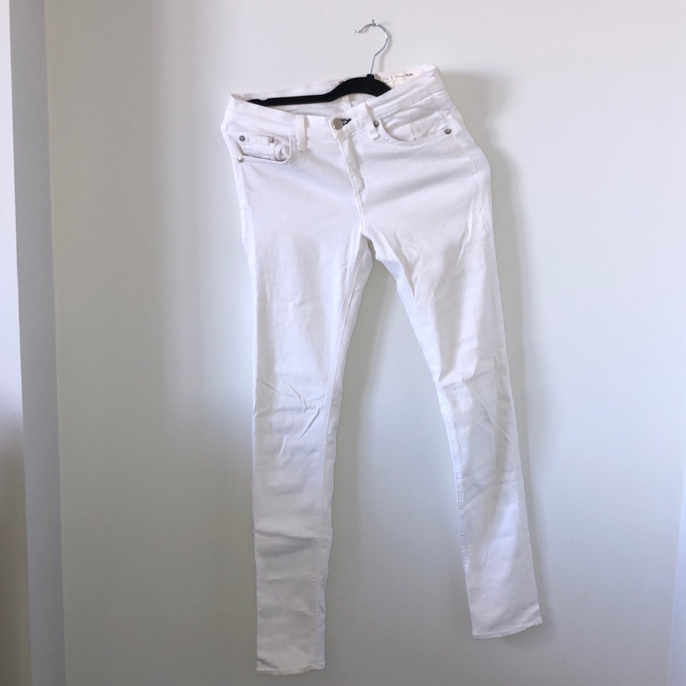 Rag & Bone White Skinny Jeans